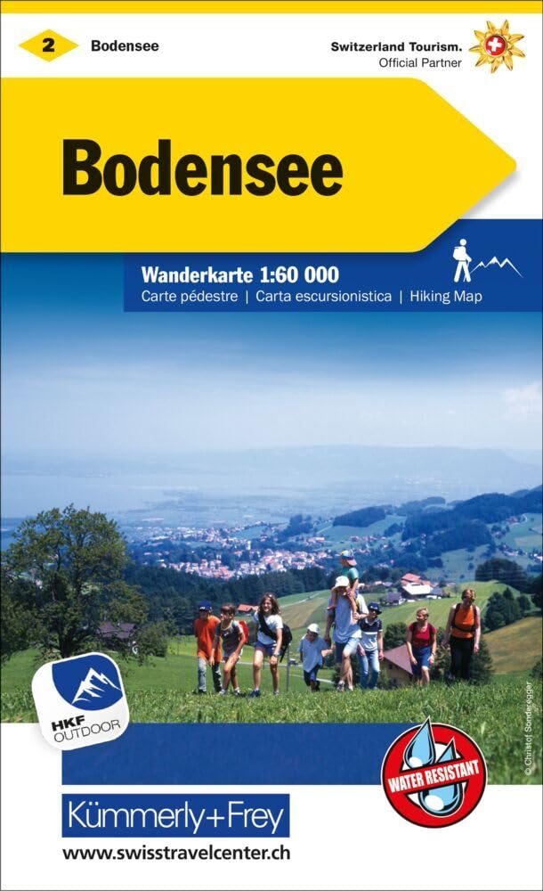 Kümmerly+Frey Wanderkarte 2 Bodensee 1:60.000: Wetterfest, matt laminiert und mit free Download Leisure, Home & Garden