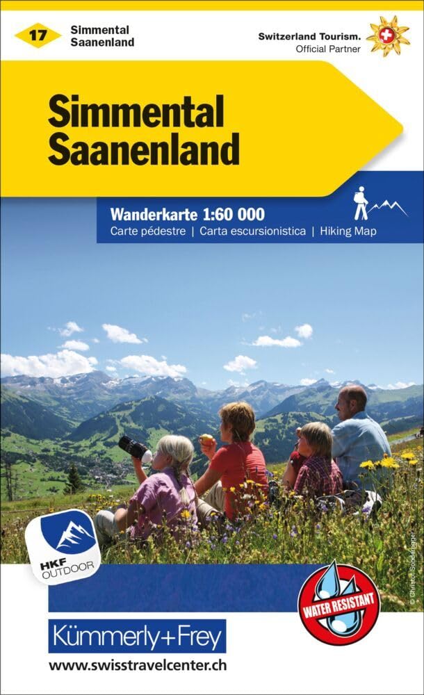 Kümmerly+Frey Wanderkarte 17 Simmental, Saanenland 1:60.000 Leisure, Home & Garden