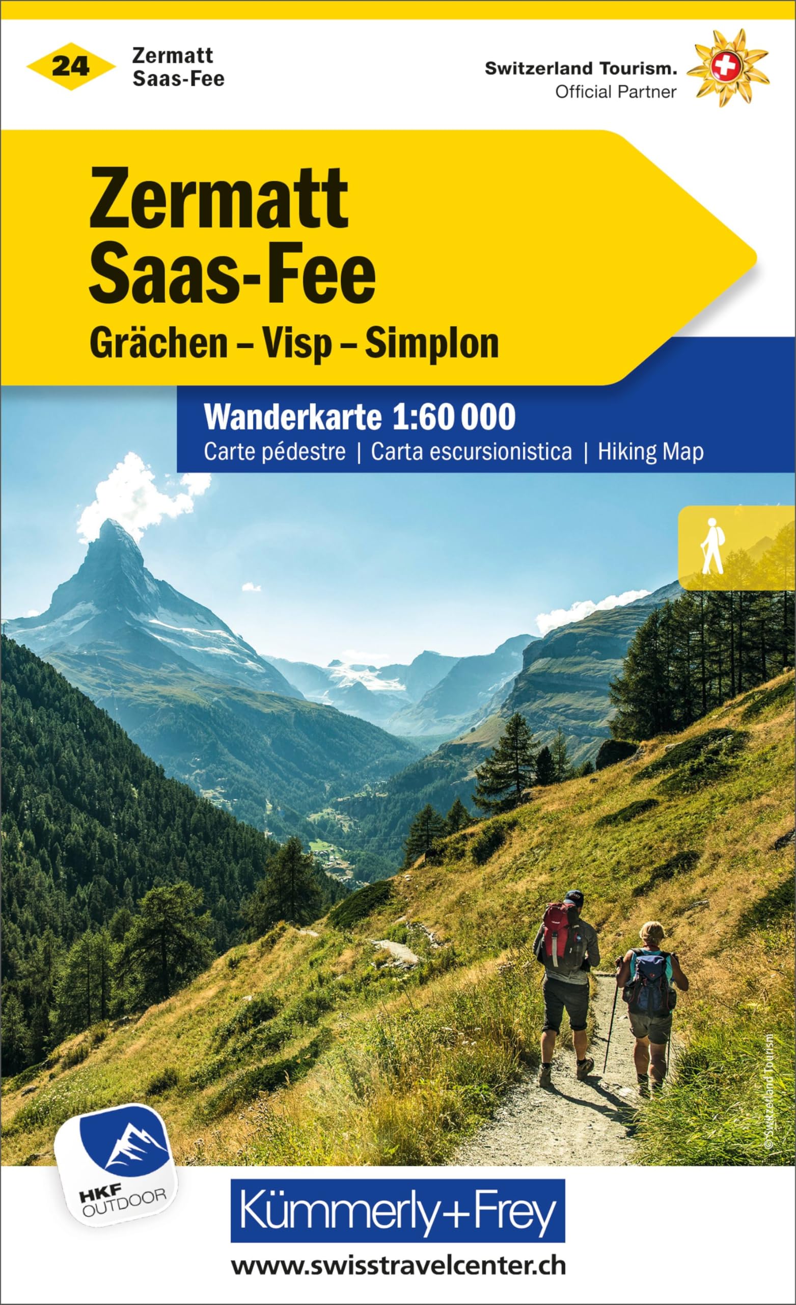 Kümmerly+Frey Wanderkarte 24 Zermatt, Saas-Fee 1:60.000: Mit Grächen, Visp und Simplon. Wetterfest, matt laminiert und mit free Download Leisure, Home & Garden