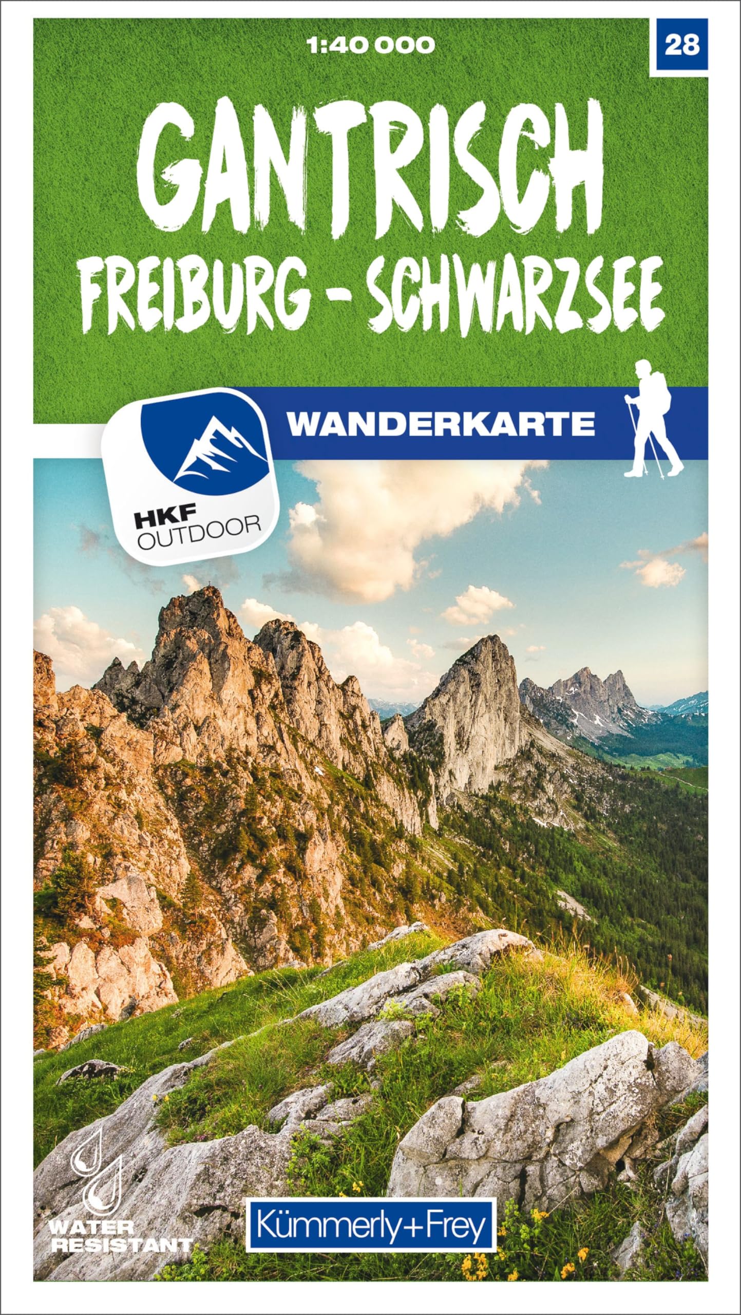 Kümmerly+Frey Wanderkarte 28 Gantrisch 1:40.000: Mit Freiburg und Schwarzsee. Wetterfest, matt laminiert und mit free Download Leisure, Home & Garden