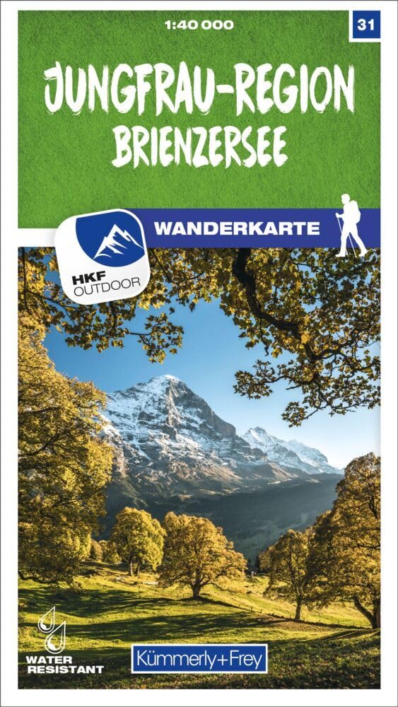 Jungfrau-Region / Brienzersee 31 Wanderkarte 1:40 000 matt laminiert Leisure, Home & Garden