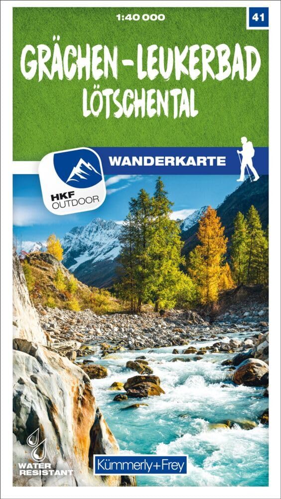 Kümmerly+Frey Wanderkarte 41 Grächen, Leukerbad 1:40.000: Mit dem Lötschental. Wetterfest, matt laminiert und mit free Download Leisure, Home & Garden
