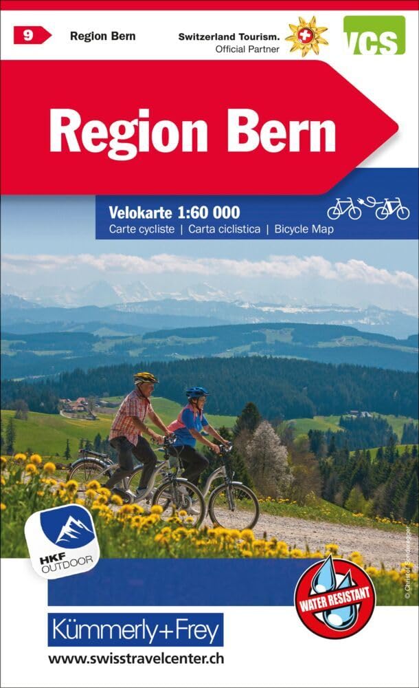 Kümmerly+Frey Velokarte 9 Region Bern 1:60.000: Wetterfest, matt laminiert und mit free Download Leisure, Home & Garden