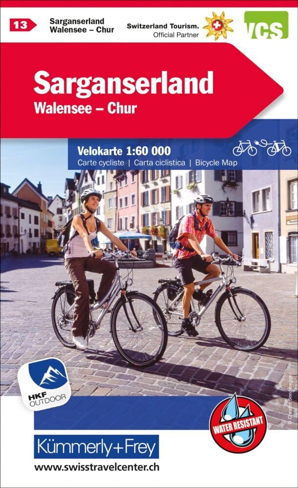 Kümmerly+Frey Velokarte 13 Sarganserland 1:60.000 Leisure, Home & Garden