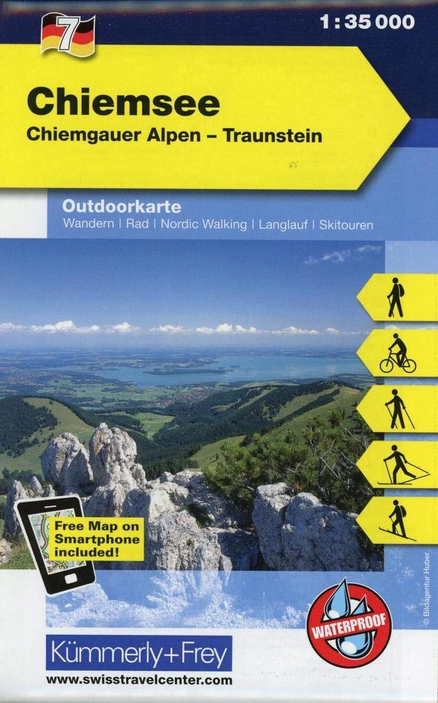 KuF Deutschland Outdoorkarte 07. Chiemsee  1 : 35.000 Leisure, Home & Garden