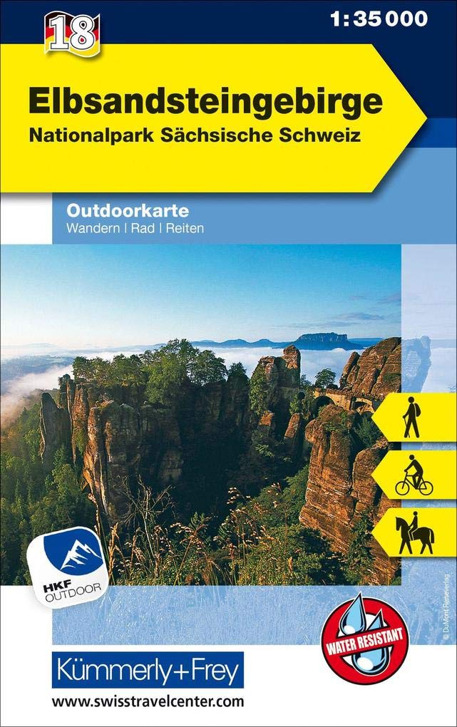 Elbsandsteingebirge, Nationalpark Sächsische Schweiz 1:35 000 Leisure, Home & Garden