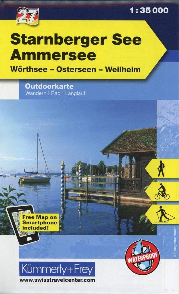 KuF Deutschland Outdoorkarte 27 Starnberger See - Ammersee 1 : 35.000 book