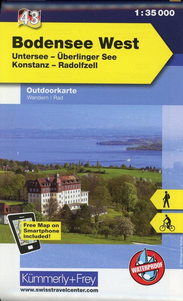 KuF Deutschland Outdoorkarte 43 Bodensee West 1 : 35.000 Leisure, Home & Garden