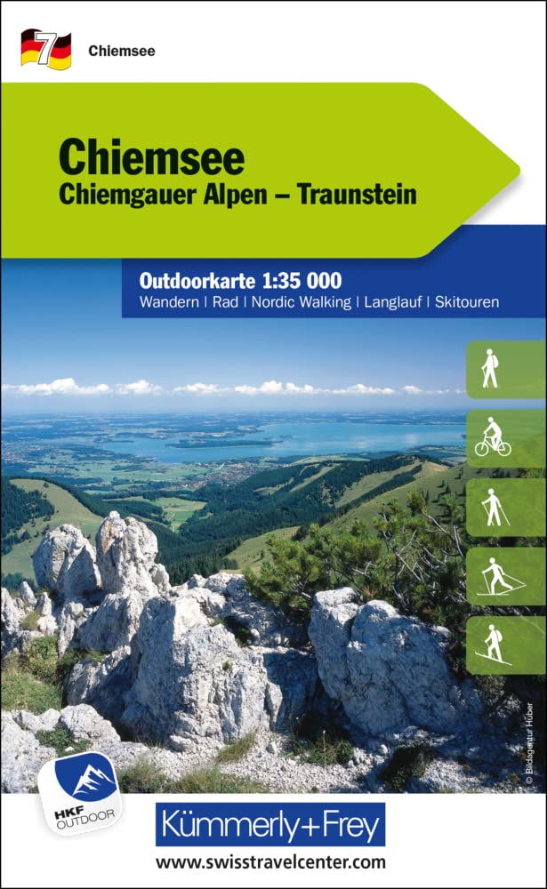 Kümmerly+Frey Outdoorkarte Deutschland 7 Chiemsee 1:35.000: Mit Chiemgauer Alpen und Traunstein. Touren für Wanderer, Biker und mehr! Free Download Leisure, Home & Garden