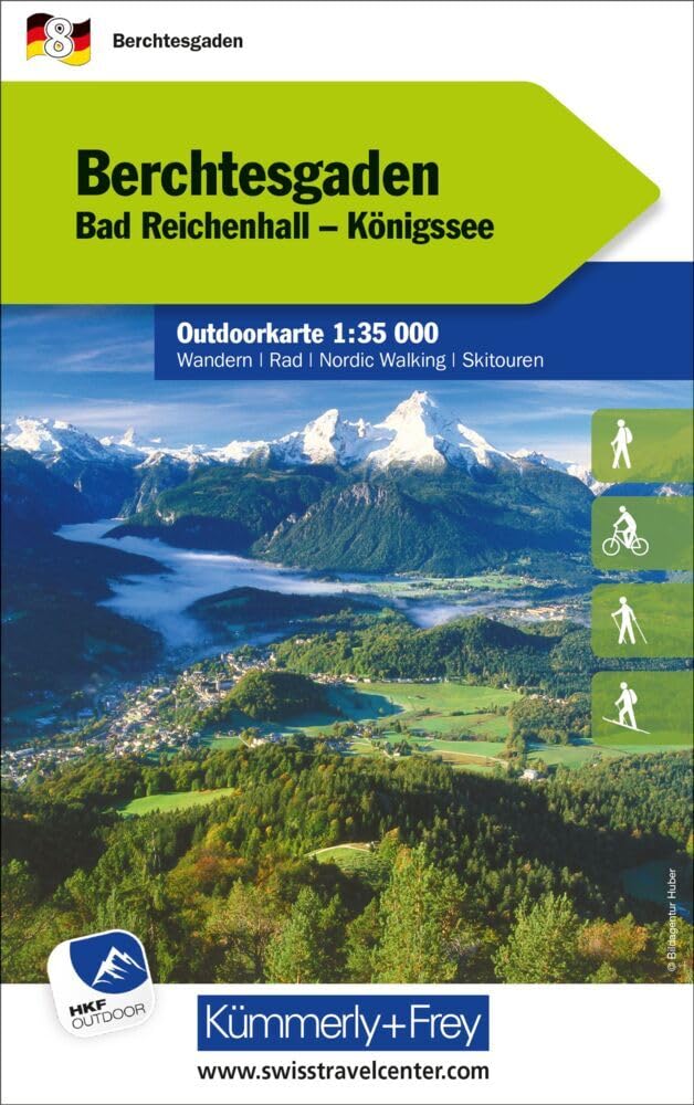 Kümmerly+Frey Outdoorkarte Deutschland 8 Berchtesgaden 1:35.000: Mit Bad Reichenhall und Königssee. Touren für Wanderer, Biker und mehr! Free Download Leisure, Home & Garden