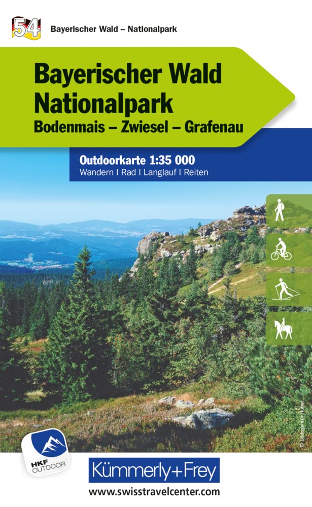Kümmerly+Frey Outdoorkarte Deutschland 54 Nationalpark Bayerischer Wald 1:35.000: Mit Bodenmais, Zwiesel und Grafenau. Touren für Wanderer, Biker und mehr! Free Download Leisure, Home & Garden