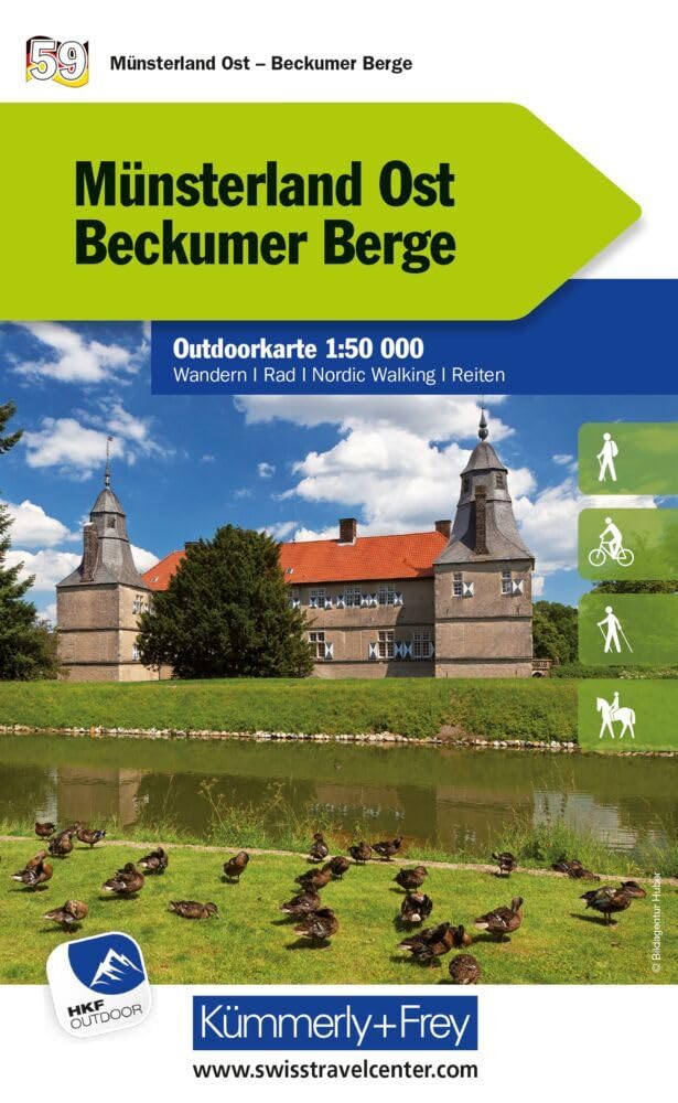 Kümmerly+Frey Outdoorkarte Deutschland 59 Münsterland Ost, Beckumer Berge 1:50.000: Mit Touren für Wanderer, Biker und mehr! Free Download Leisure, Home & Garden