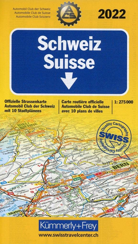 Switzerland 2022 ACS +10 city maps book