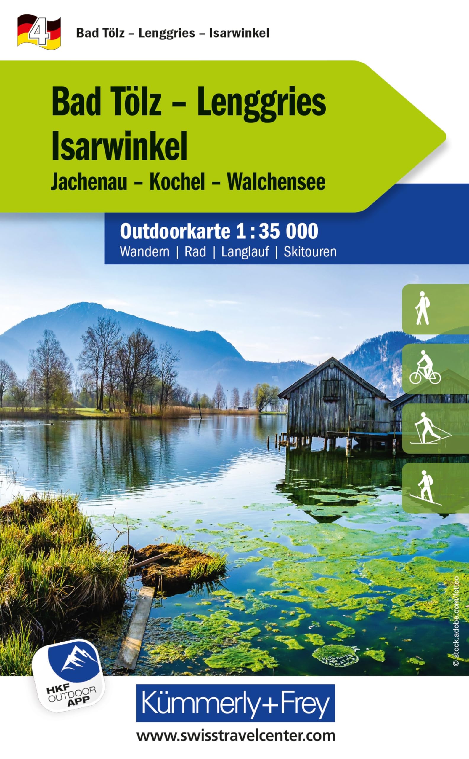 Kümmerly+Frey Outdoorkarte Deutschland 4 Bad Tölz, Lenggries, Isarwinkel 1:35.000 Leisure, Home & Garden