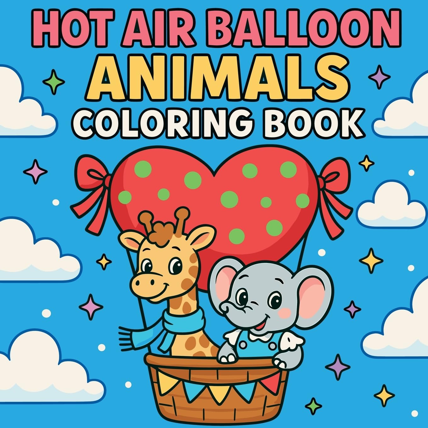 Hot Air Balloon Animals - Coloring Book Tiptoi & Games