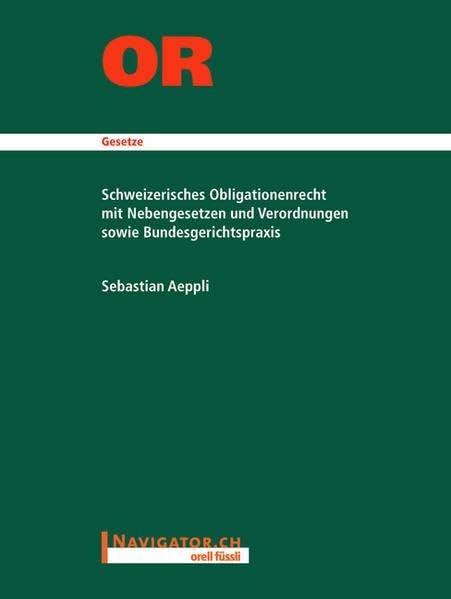 OR Studienausgabe: Schweizerisches Obligationenrecht mit Nebengesetzen und Verordnungen sowie Bundesgerichtspraxis Law