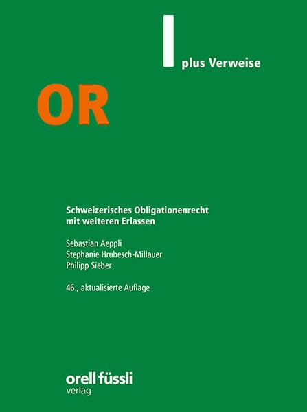 OR plus Verweise: Schweizerisches Obligationenrecht mit weiteren Erlassen (Orell Füssli Textausgaben) Law