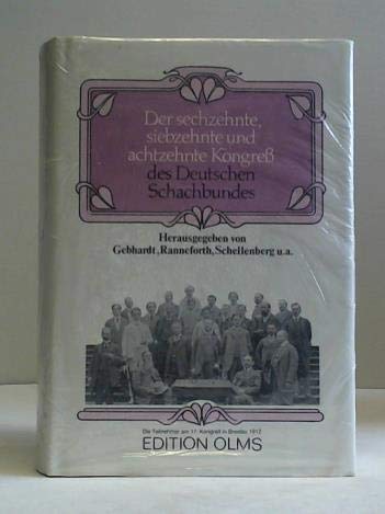 Kongress des Deutschen Schachbundes (16., 17. u. 18.) Books