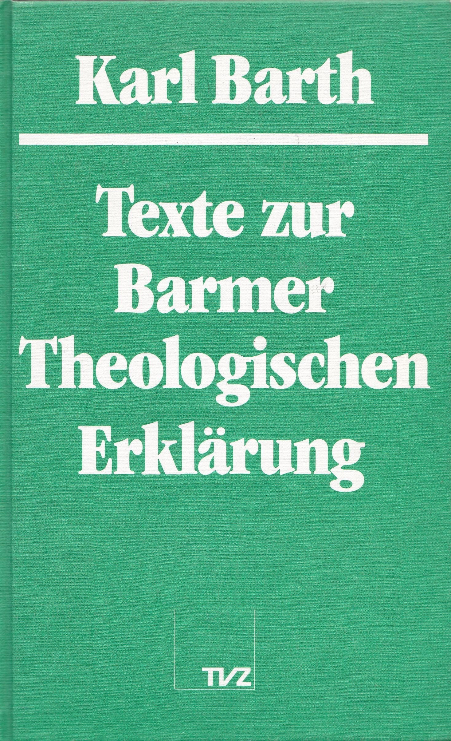 Texte zur Barmer Theologischen Erklärung Politics & Society