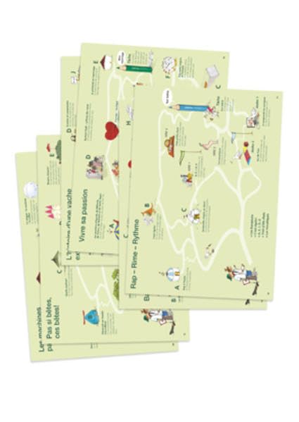 Mille feuilles 4: Posterset Navigationskarten Learning & Reference