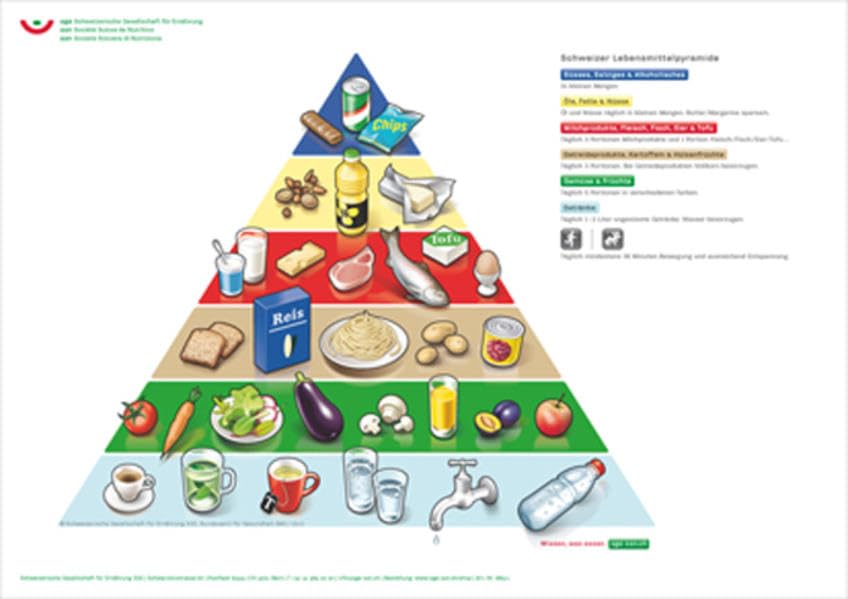 Lebensmittelpyramide: Poster A1 gefalzt - Poster Books