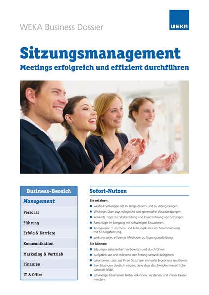 Sitzungsmanagement: Meetings erfolgreich und effizient durchführen Law