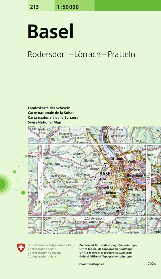 213 Basel: Rodersdorf - Lörrach - Pratteln (Landeskarte 1:50 000, Band 213) Leisure, Home & Garden