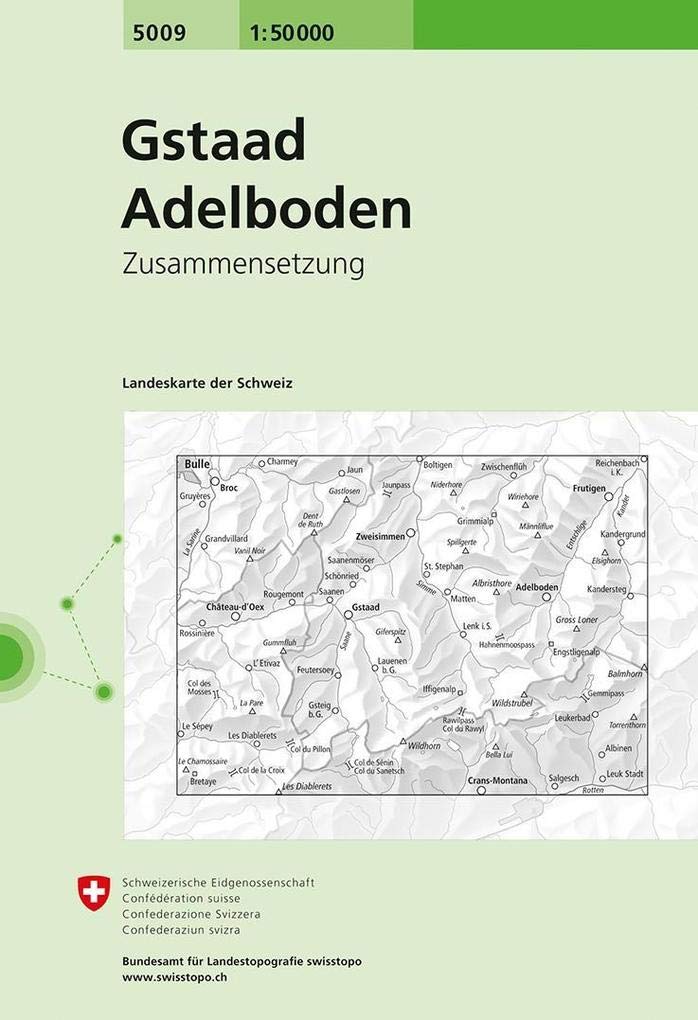 5009 Gstaad - Adelboden: Zusammensetzung (Landeskarte 1:50 000 Zusammensetzungen) Leisure, Home & Garden