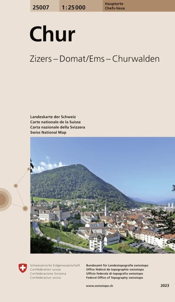 25007 Chur: Zizers – Domat/Ems – Churwalden (Hauptorte 1:25 000, Band 25007) Leisure, Home & Garden