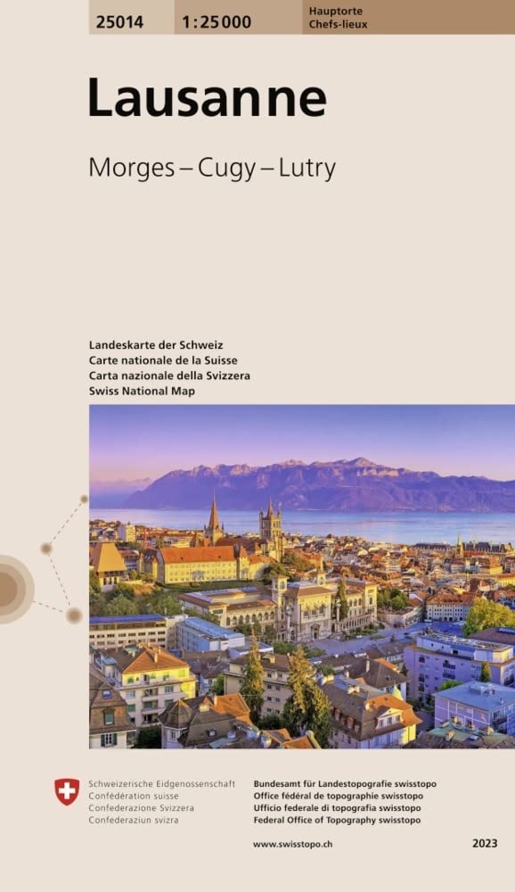 25014 Lausanne: Morges – Cugy – Lutry (Hauptorte 1:25 000, Band 25014) Leisure, Home & Garden