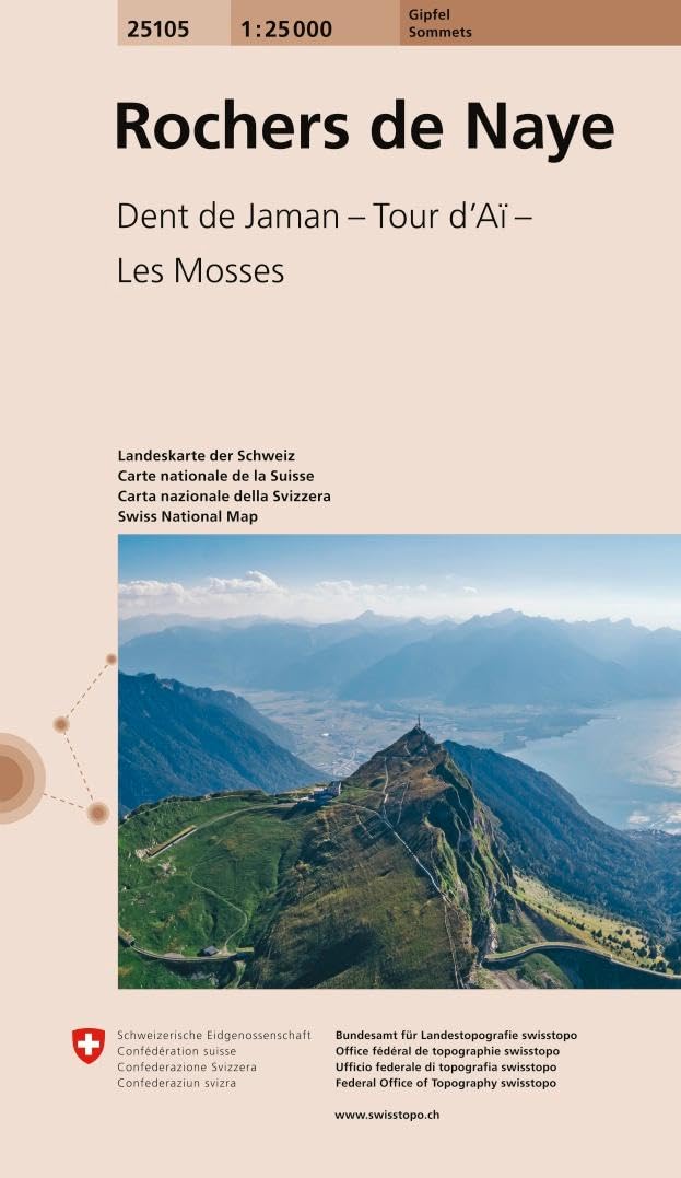 25105 Rochers de Naye: Dent de Jaman - Rout d'Aï - Les Mosses (Gipfel 1:25 000, Band 25105) Leisure, Home & Garden