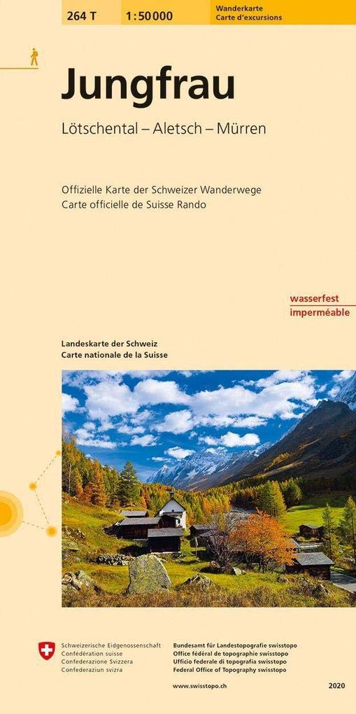 Swisstopo 1 : 50 000 Jungfrau Leisure, Home & Garden