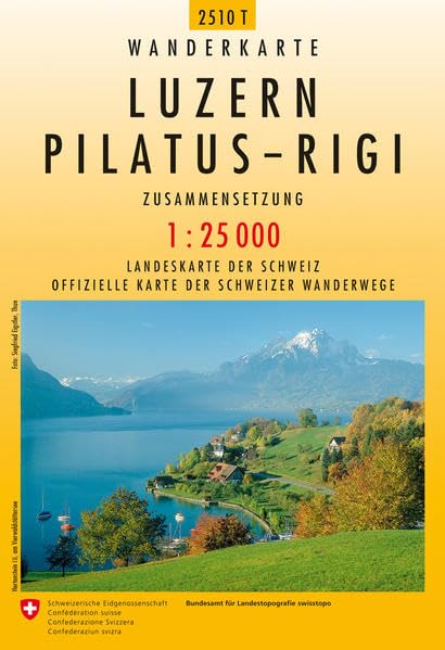 2510T Luzern - Pilatus - Rigi: Zusammensetzung (Wanderkarten 1:25 000 Zusammensetzung) Leisure, Home & Garden