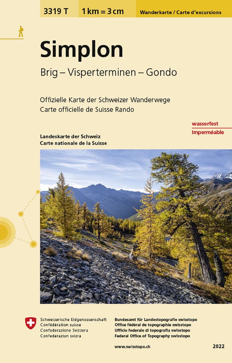3319T Simplon Wanderkarte: Brig - Visperterminen - Gondo (Wanderkarten 1:33 333) Leisure, Home & Garden