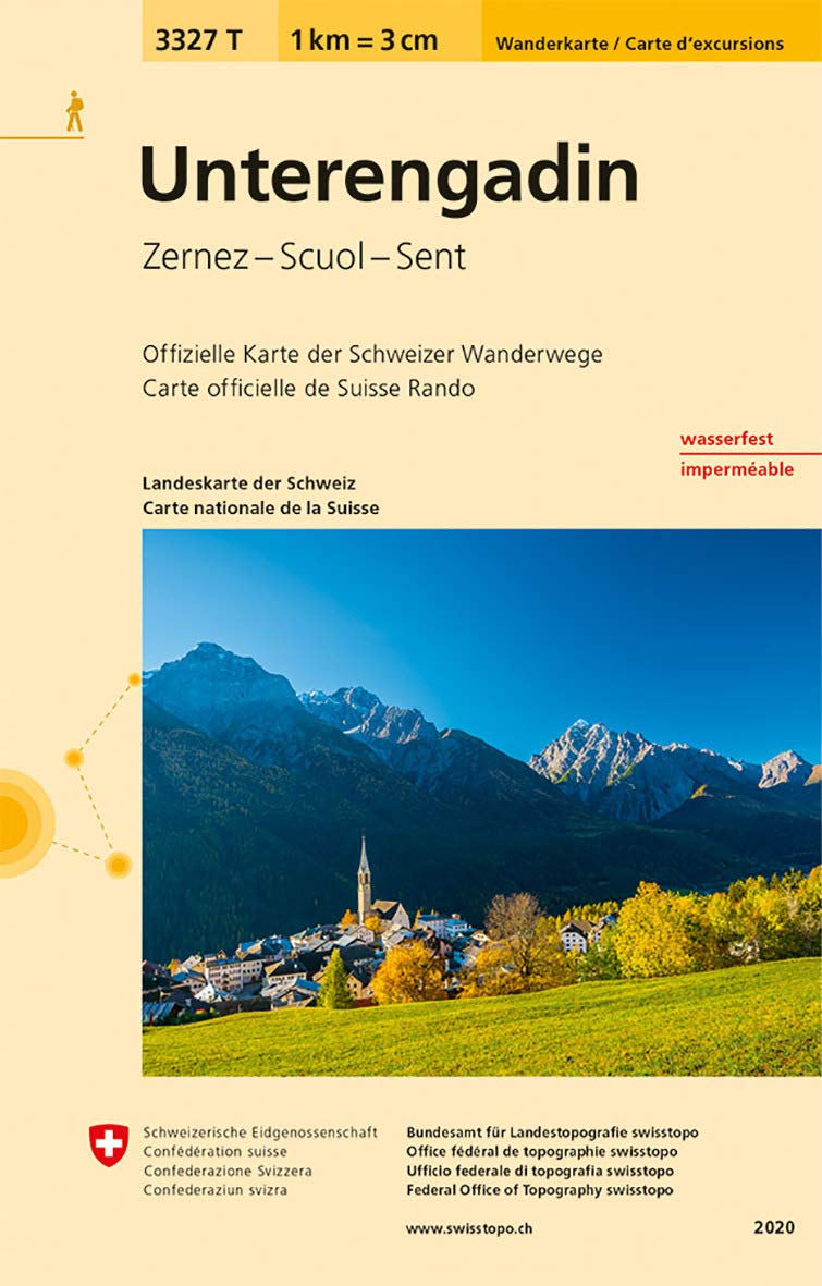 3327T Unterengadin Wanderkarte: Zernez - Scuol - Sent: Zernez - Scuoi - Sent (Wanderkarten 1:33 333) Leisure, Home & Garden