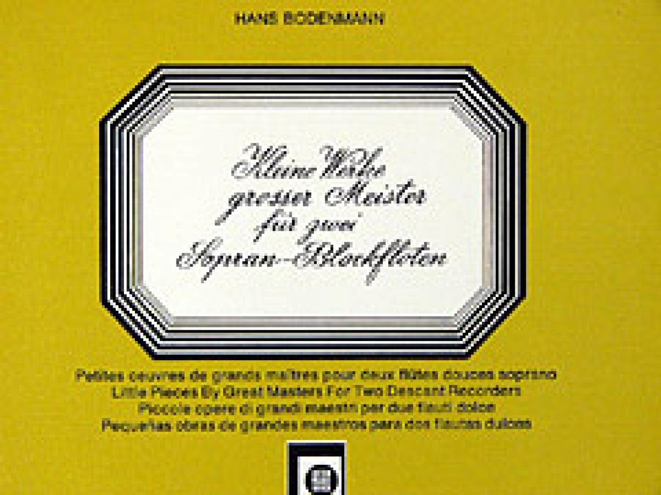 Kleine Werke Grosser Meister 7. Sopranblockflöte Professional & Reference Books