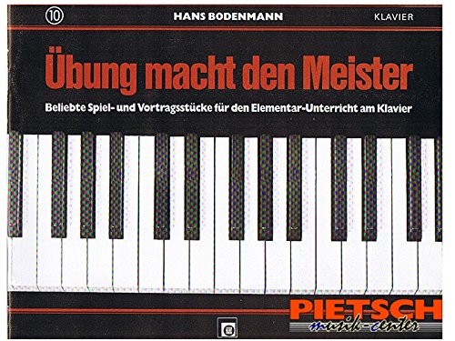 Übung macht den Meister Heft 10 : für Klavier Sheet Music