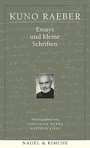 Essays und kleine Schriften book