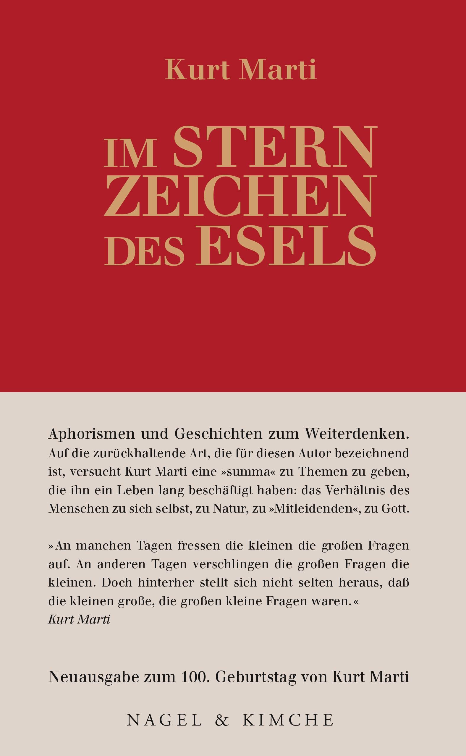 Im Sternzeichen des Esels: Aphorismen und Geschichten zum Weiterdenken Essays & Short Stories