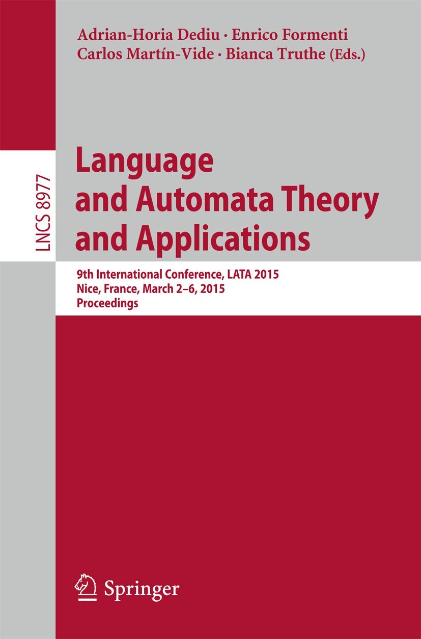 Language and Automata Theory and Applications Computer Science