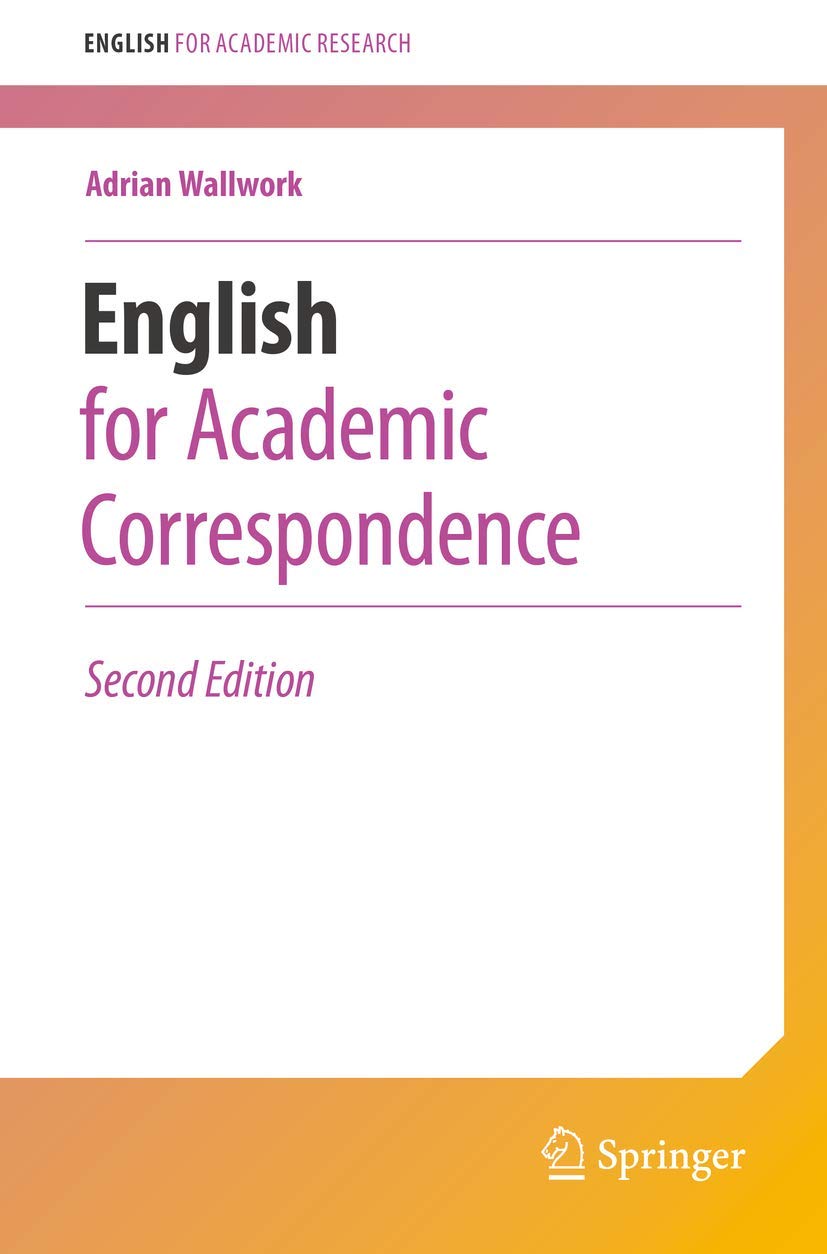 English for Academic Correspondence (English for Academic Research) Social Sciences