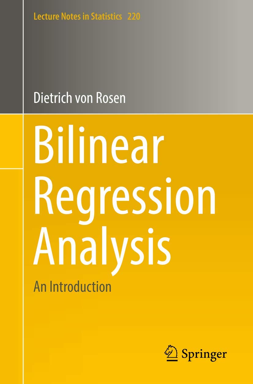 Bilinear Regression Analysis Medicine Books