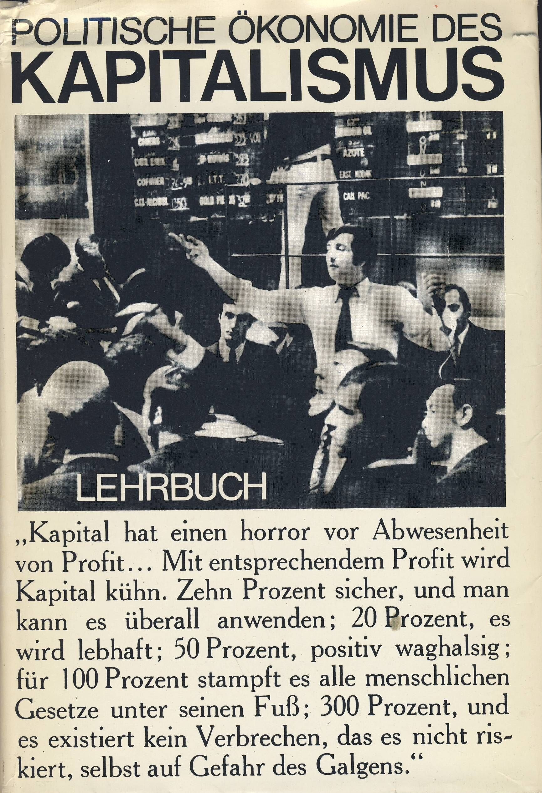 Politische Ökonomie des Kapitalismus: Lehrbuch Business & Technology