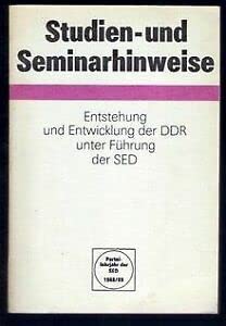 Parteilehrjahr der SED 1988/89. Studien- und Semi... Book Books