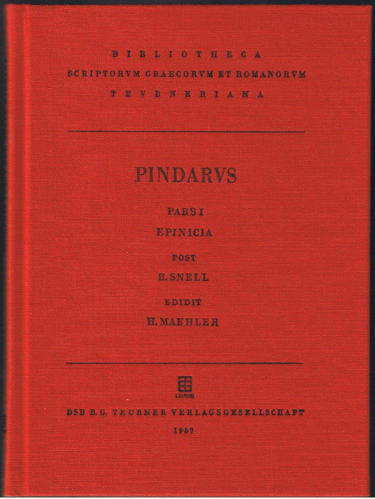 Pindari Carmina Cum Fragmentis, Pars I: Epinicia book