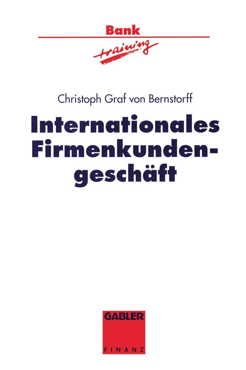 Internationales Firmenkundengeschäft (Banktraining) Law