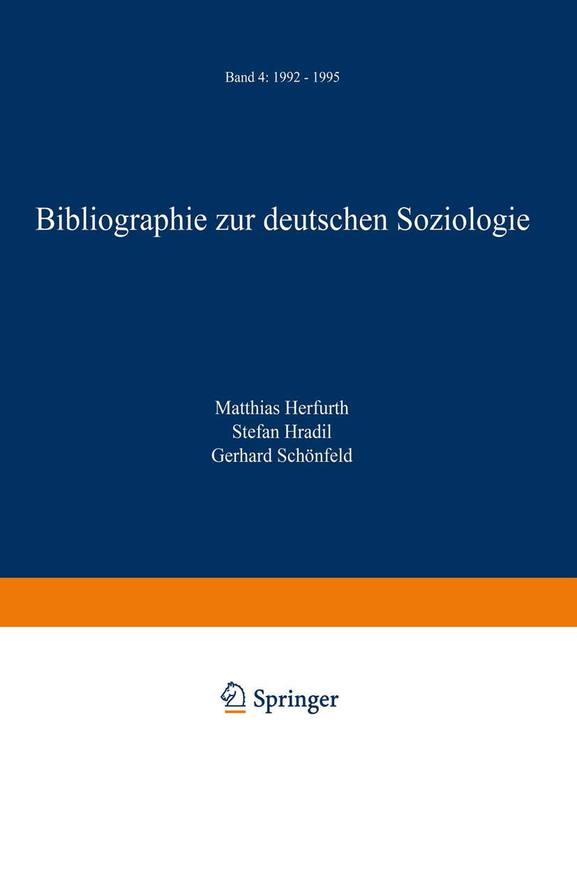 Bibliographie zur deutschen Soziologie: Band 4: 1992 – 1995 Law