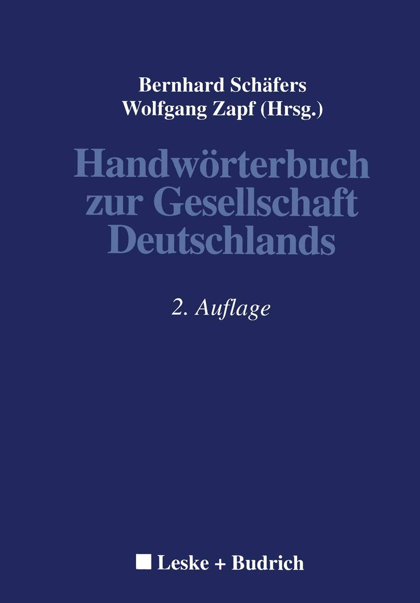 Handwörterbuch zur Gesellschaft Deutschlands Law