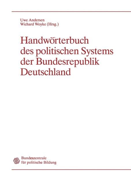 Handwörterbuch des politischen Systems der Bundesrepublik Deutschland Law