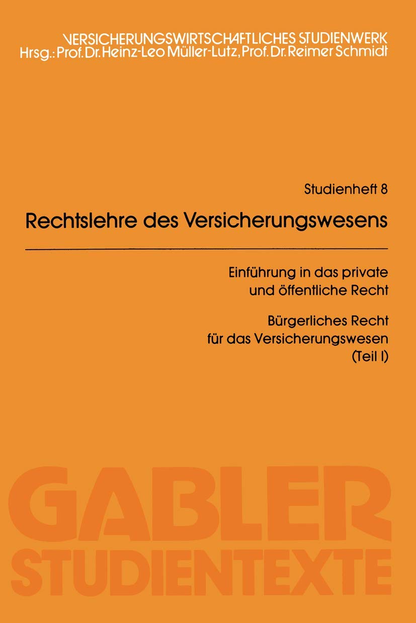 Rechtslehre des Versicherungswesens (Rlv) Law
